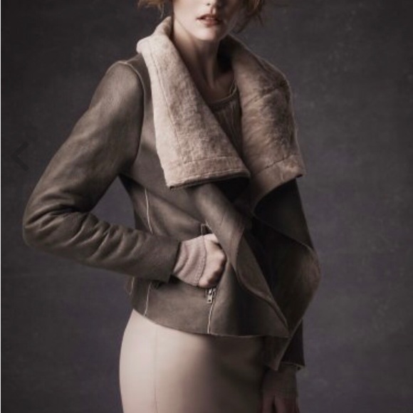 Muubaa Shearling Coat Jacket S/M - Picture 1 of 3